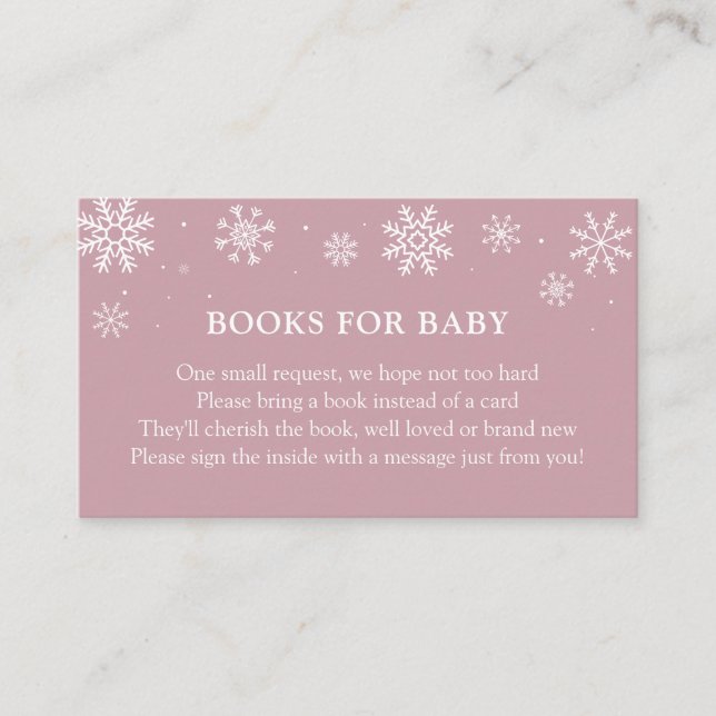 Baby It's Cold Outside Winter Shower Book for Baby Begleitkarte (Vorderseite)