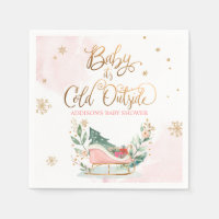 Baby It's Cold Outside Winter Sleigh Baby Dusche