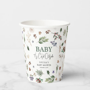 Baby It's Cold Outside Winterfoliage-Baby-Party Pappbecher