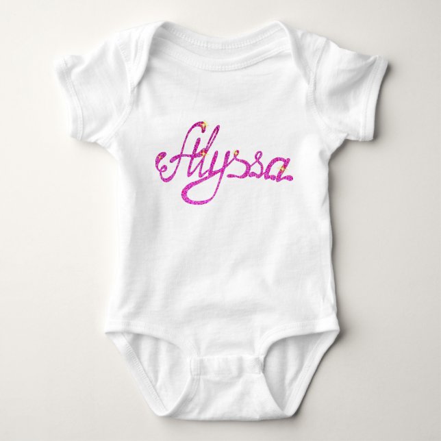 Baby Jersey Bodysuit Alyssa Baby Strampler (Vorderseite)