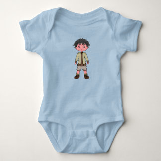 Baby Jersey Bodysuit "Baby Boy" Strampler