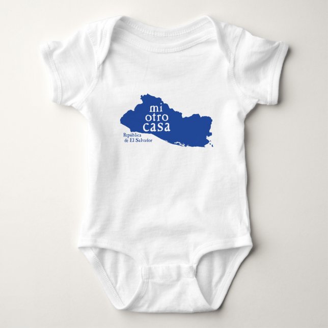 Baby-Jersey-Bodysuit EL SALVADOR Baby Strampler (Vorderseite)