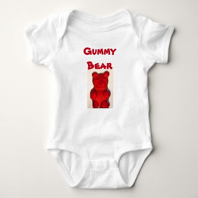 Baby Jersey Bodysuit GUMMY BEAR Strampler (Vorderseite)