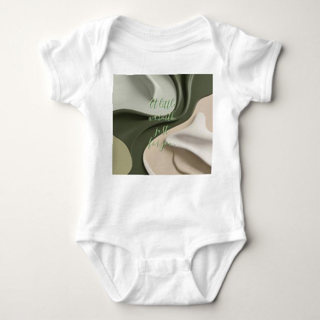 Baby Jersey Bodysuit in stilvoller Grafik Strampler (Vorderseite)