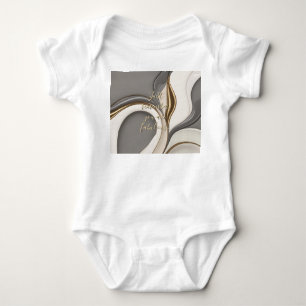 Baby Jersey Bodysuit in stilvoller Grafik Strampler