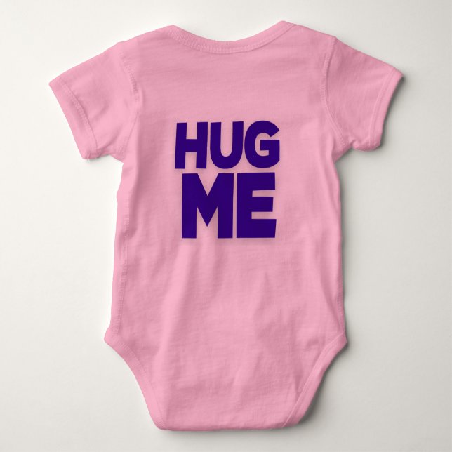 Baby Jersey Bodysuit lila umarmen Baby Strampler (Rückseite)