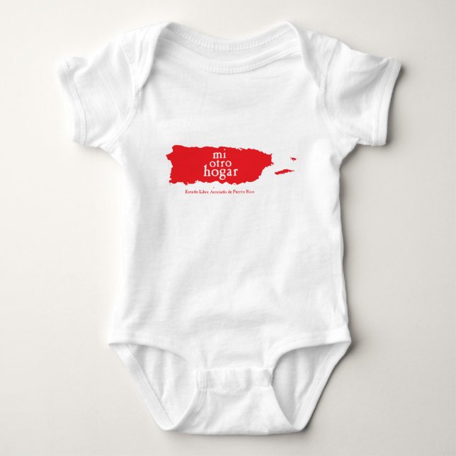 Baby-Jersey-Bodysuit PUERTO RICO Baby Strampler (Vorderseite)