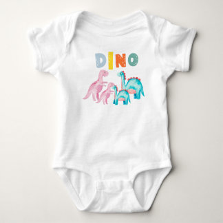 Baby-Jersy-Anzug mit bedrucktem Dinos Baby Strampler