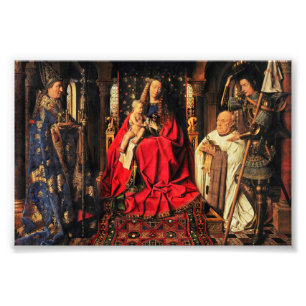 Baby Jesus, der Taube berührt Fotodruck