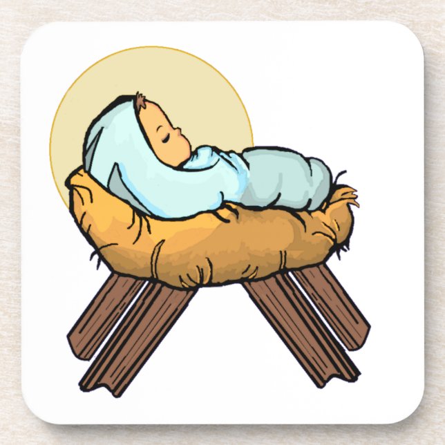 Baby Jesus: Getränkeuntersetzer (Vorderseite)