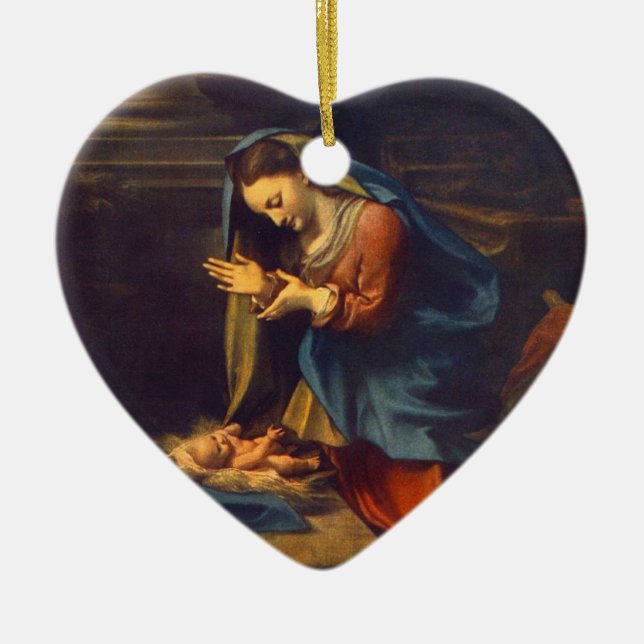 BABY JESUS KERAMIK ORNAMENT (Vorne)
