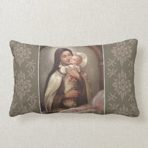 Baby-Jesus-Krippen-Rosa-Rosen St. Therese Lendenkissen
