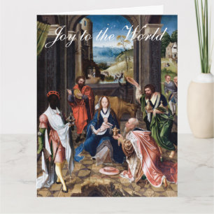 Baby Jesus mit den Weisen Weihnachtsgruß Karte