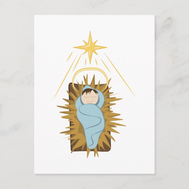 Baby Jesus Postkarte (Vorderseite)