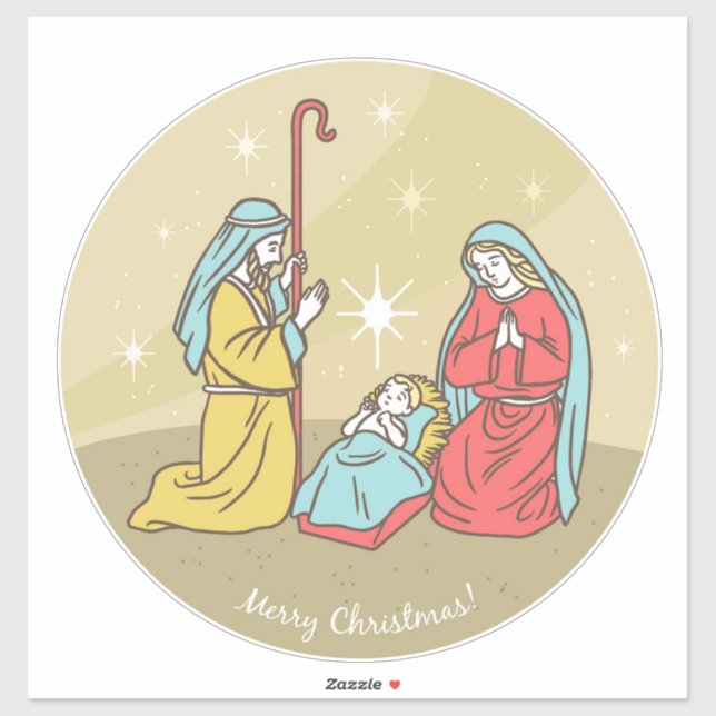 Baby Jesus Sticker (Blatt)