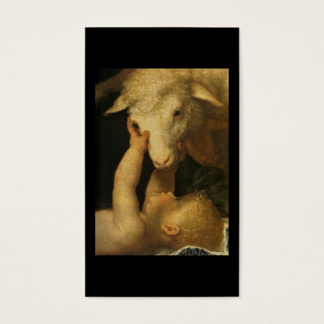 Baby Jesus Touches Lamb (Devant)