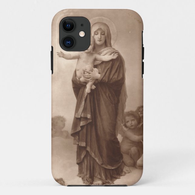 Baby Jesus und Mutter Mary Case-Mate iPhone Hülle (Rückseite)