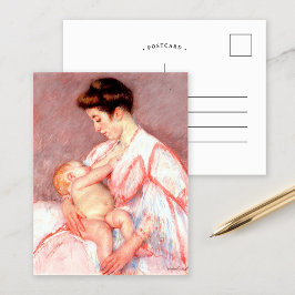Baby John wird versorgt | Mary Cassatt Postkarte
