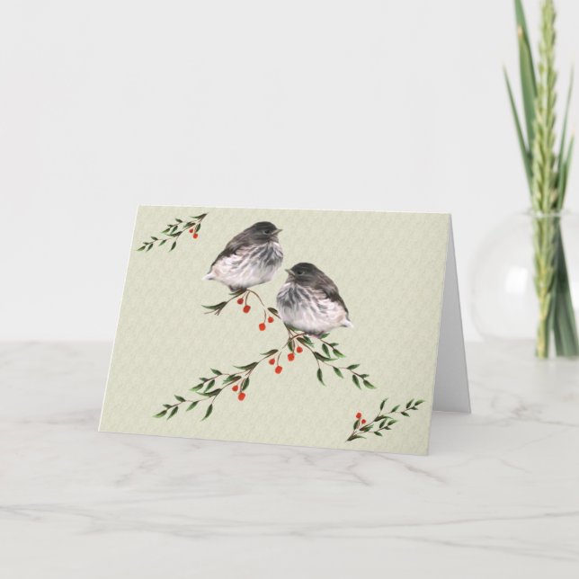 Baby Juncos Weihnachtskarte Feiertagskarte (Vorderseite)