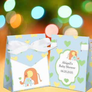 Baby-Junge-Elefanten-Baby-Shower-Geschenkbox Geschenkschachtel