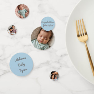 Baby-Junge-Foto Konfetti