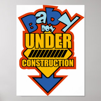 BABY Junge UNTER BAU Poster
