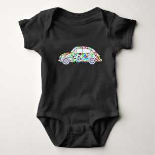 Baby-Jungecooler Hippie-Autobodysuit Baby Strampler