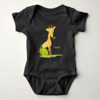 Baby Jungen Aquarell Giraffe Personalisiertes Tier
