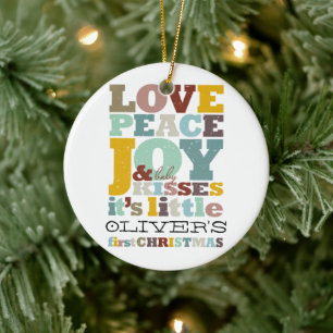 Baby-Jungen-erste Keramik Ornament