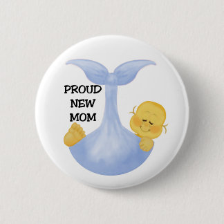Baby-Jungen-stolze Mama Button