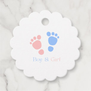Baby Jungen- und Mädchenfußabdrücke Zwillinge-Baby Geschenkanhänger