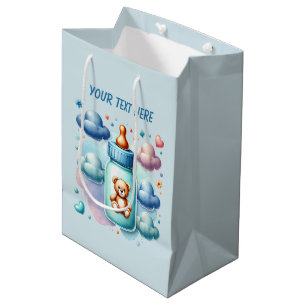 Baby-Jungen-Zug anpassbar Mittlere Geschenktüte