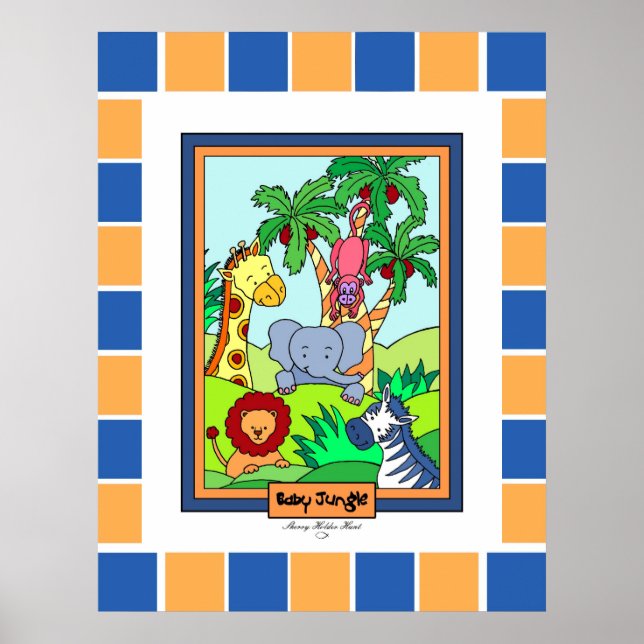 Baby Jungle 28 individuell angepasst 2 Poster (Vorne)