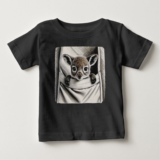Baby Kangaroo, Niedlich Joey Baby T-shirt (Vorderseite)