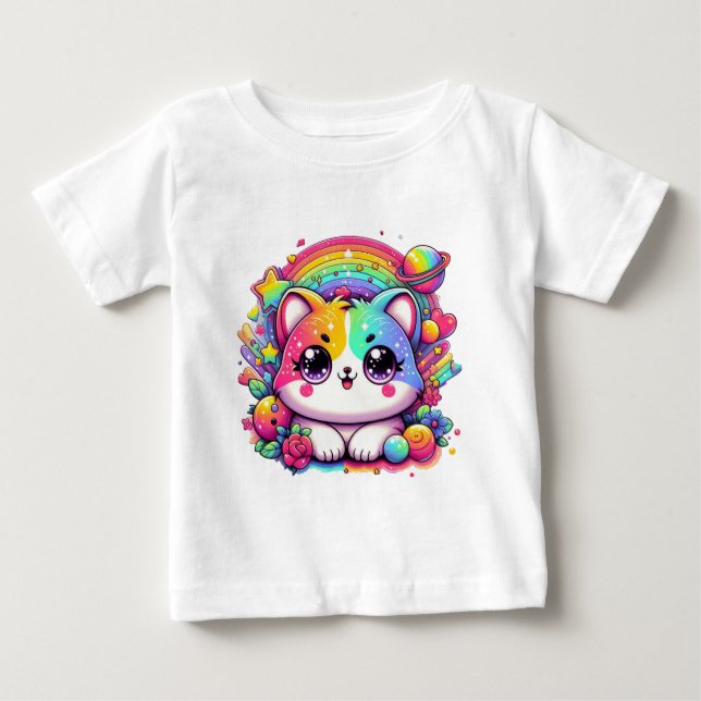 Baby-Katze 4 Baby T-shirt (Vorderseite)