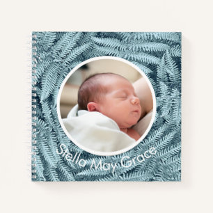 BABY KEEPSAKE JOURNAL EINZIGARTIGE SILVER FERN CUS NOTIZBUCH