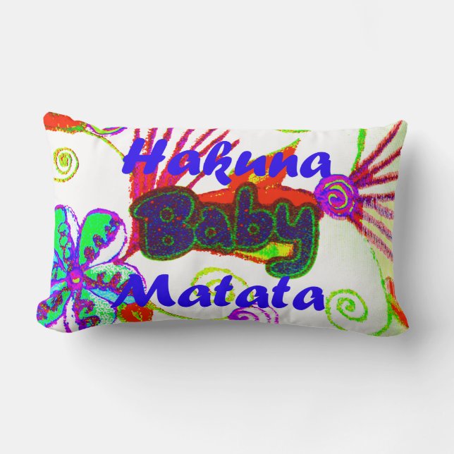 Baby Kids Hakuna Matata Pillow Lendenkissen (Vorderseite)