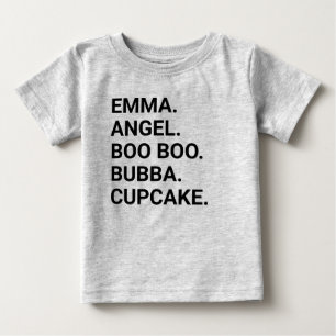 Baby Kids Infants Personnalisé Pseudo T-shirt