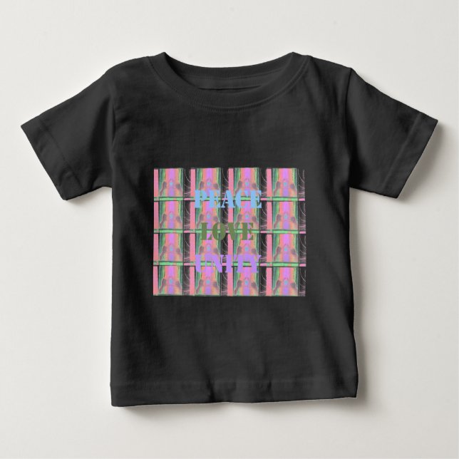 Baby Kids Peace Liebe Unity Hakuna Matata design.p Baby T-shirt (Vorderseite)