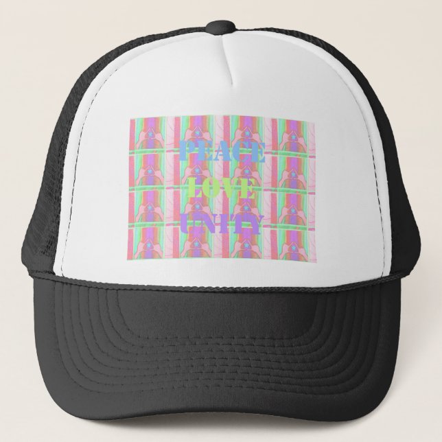 Baby Kids Peace Liebe Unity Hakuna Matata design.p Truckerkappe (Vorderseite)