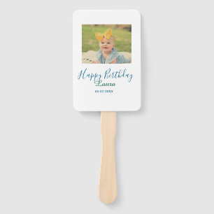 Baby Kinder 1. Geburtstag Name Datum Foto hinzufüg Fächer