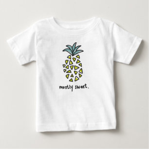 Baby-/Kinder"größtenteils süßes" Ananas-T-Shir Baby T-shirt