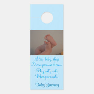 Baby Kinderzimmer Foto Blue Door Hangers Türanhänger