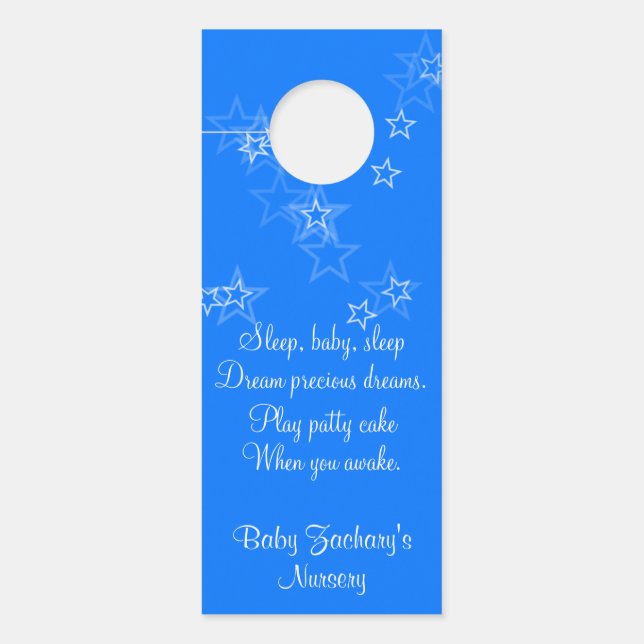 Baby Kinderzimmer Stars Door Hangers Türanhänger (Vorderseite)