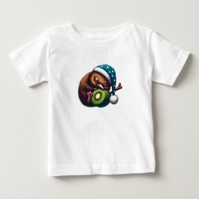 Baby Kiwi Bird schlafen T-shirt (Vorderseite)
