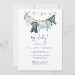 Baby Kleidung Kleidung Boy Baby Dusche Einladung