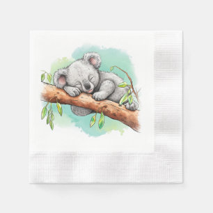 Baby Koala Baby Shower Serviette
