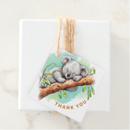 Baby Koala Babydusche Vielen Dank Geschenkanhänger