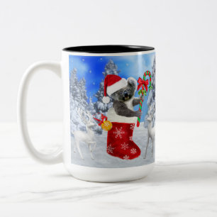 BABY KOALA CHRISTMAS MIT TEDDY ZWEIFARBIGE TASSE