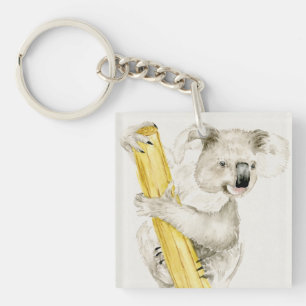 Baby-Koala   niedlich u. Pelz Schlüsselanhänger